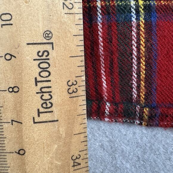 L.L.Bean XL Tall Red Tartan Plaid Flannel Shirt 100% Cotton Long Sleeve Outdoors - Picture 14 of 14
